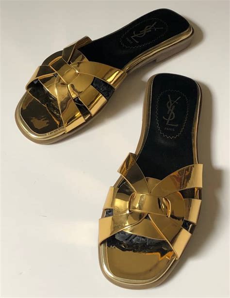 ysl tribute flat sandal